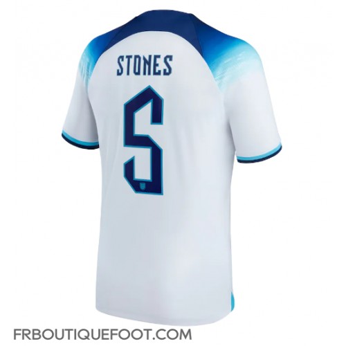 Maillot de foot Angleterre John Stones #5 Domicile vêtements Monde 2022 Manches Courtes